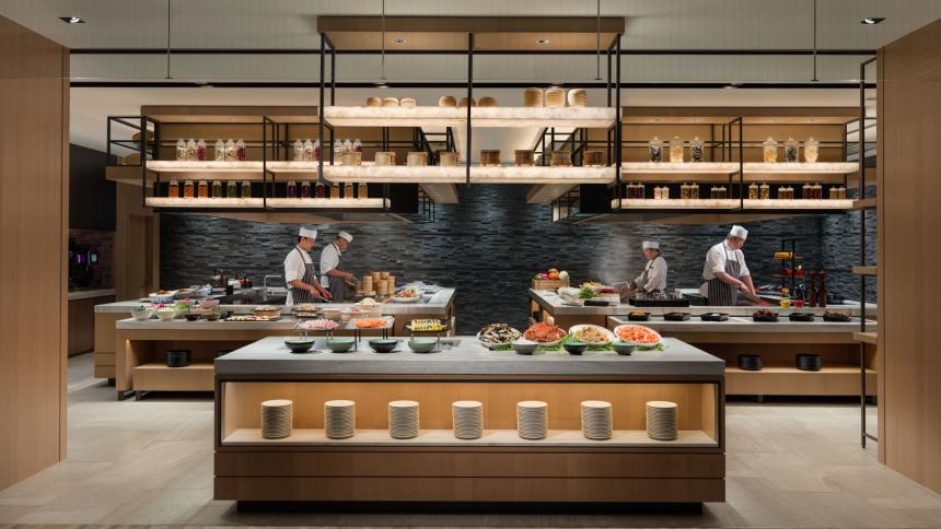 台北國泰萬怡酒店(MJ Kitchen)【2025年1~6月】周一至周四午餐及晚餐餐期兩人以上用餐 當月壽星本人只要999元!